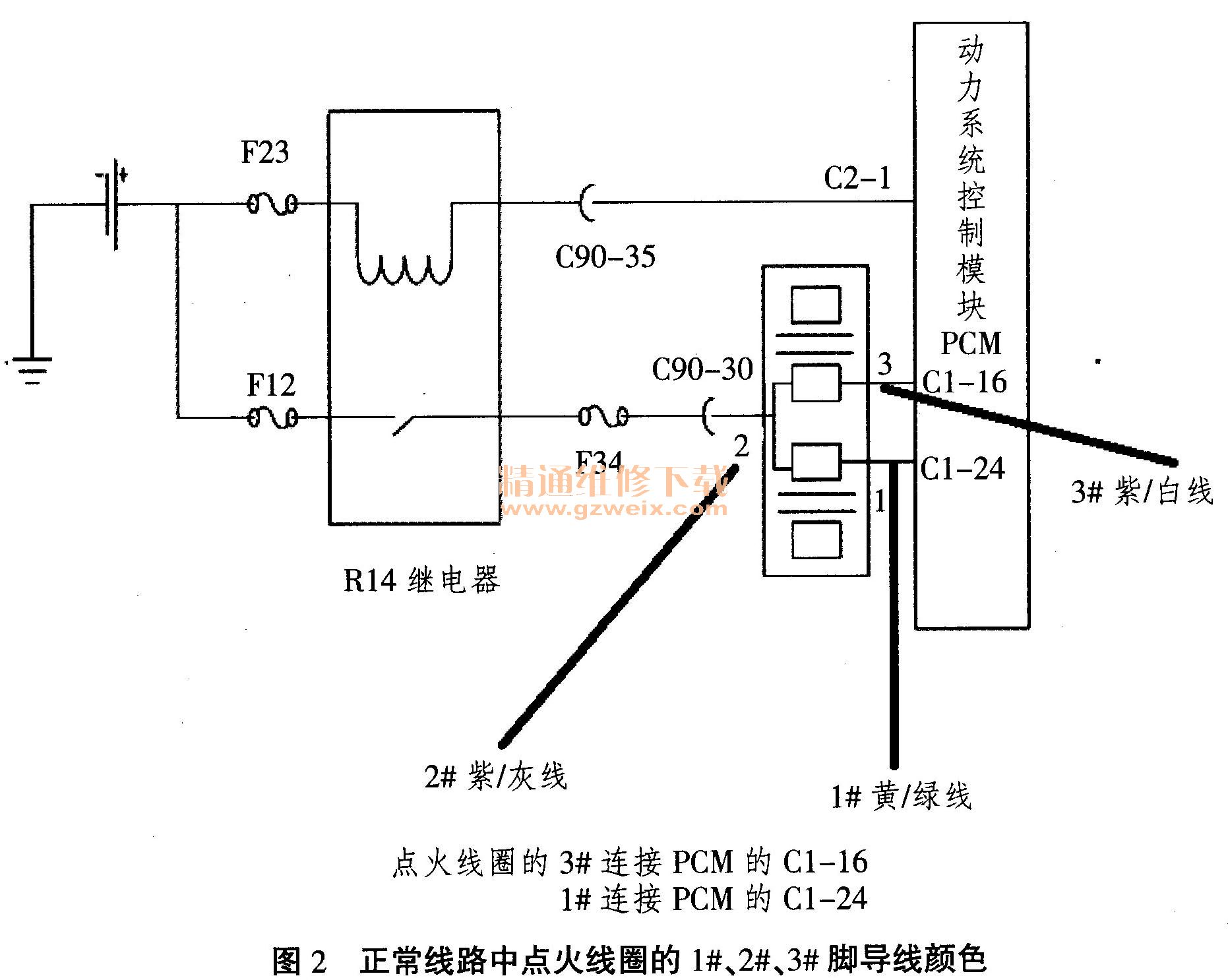 欧宝与点火线圈与双金属温度计接线怎么接的