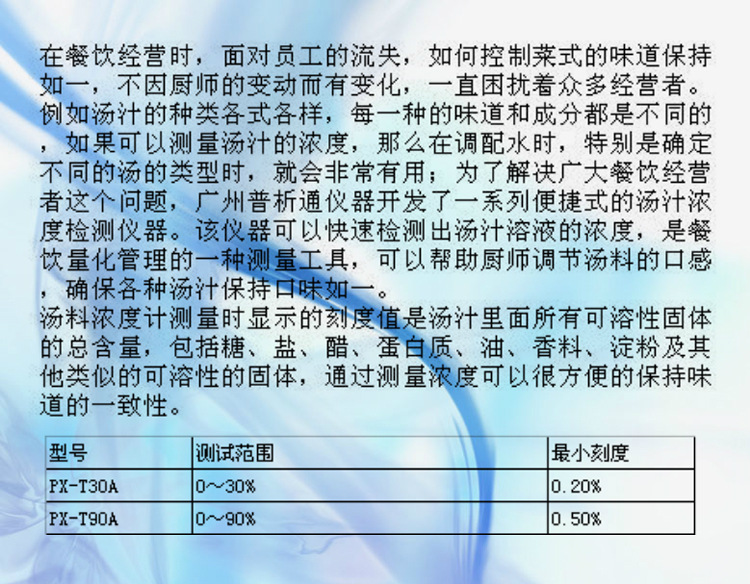 食品香料与照度计使用规范