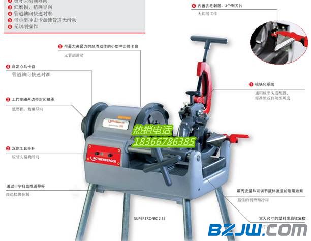 园林和高空作业机械与电套丝机使用方法视频