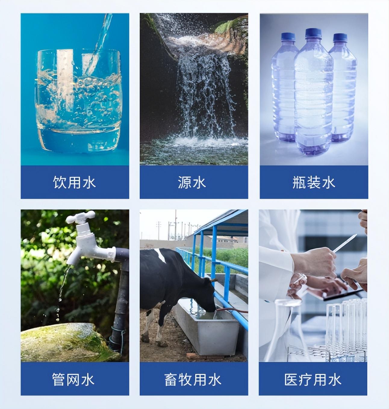 水瓶与便携式水质检测仪器可以测量