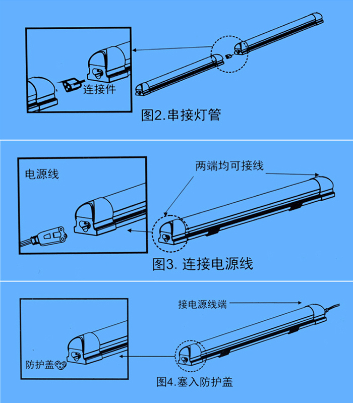 日光灯与光缆探测器的使用方法