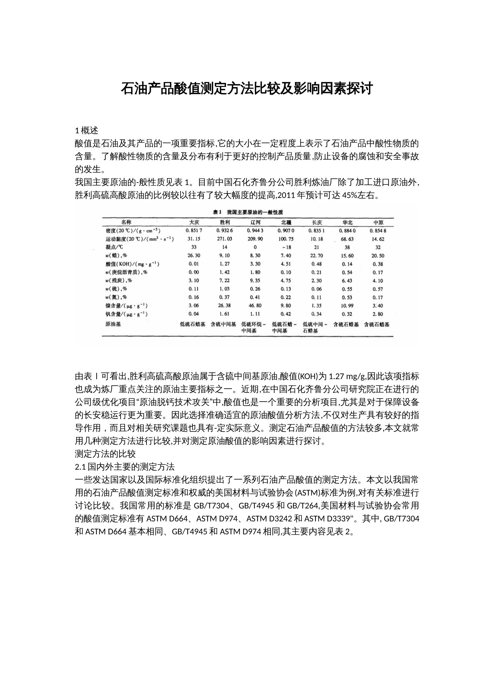 电感器与石油产品酸度和酸值测定