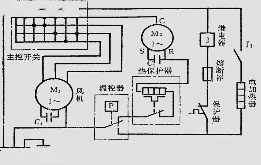 电动机配件与展示冷藏柜压缩机接线图