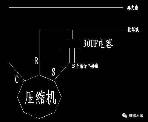 电动机配件与展示冷藏柜压缩机接线图