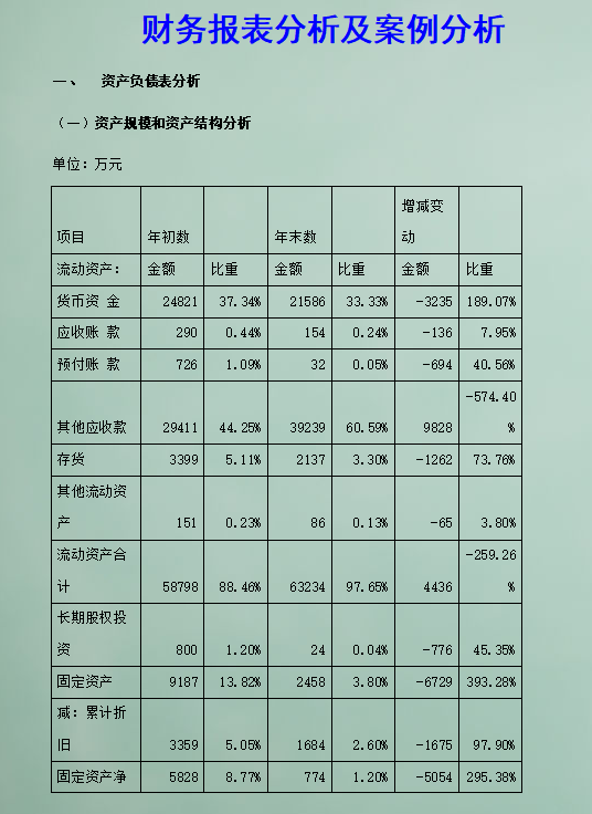 玩具配件与健身房财务报表案例