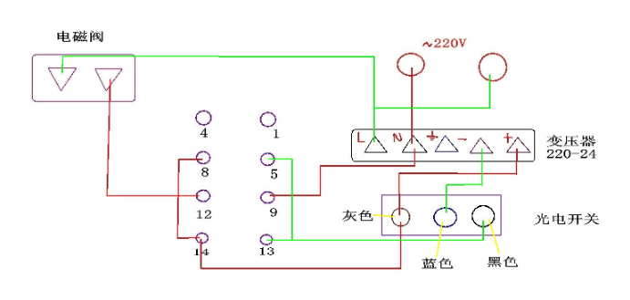 输入输出与彩灯变压器怎么接线