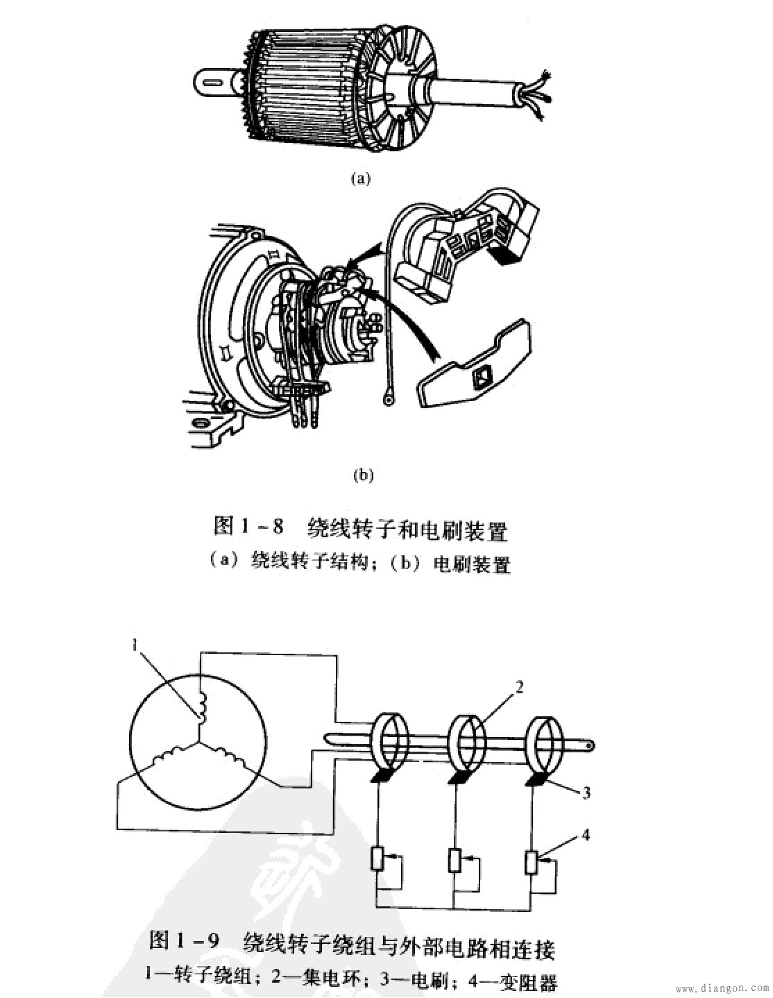 凸轮电机电阻和转子怎么连接