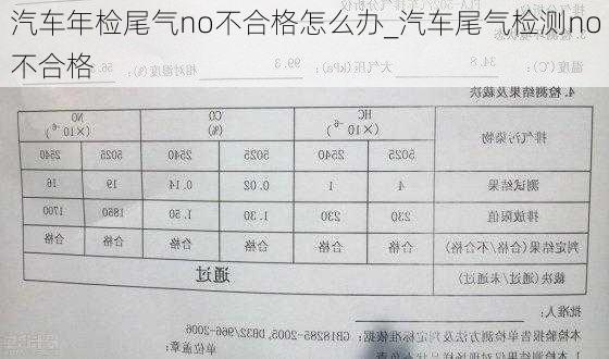 汽车尾气一氧化氮不合格