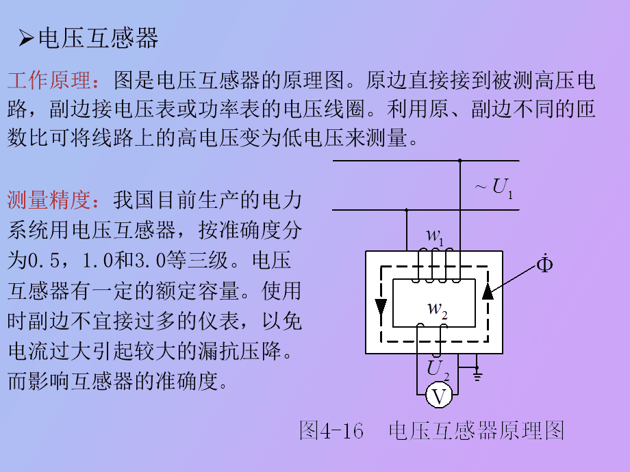 电压互感器和电压表