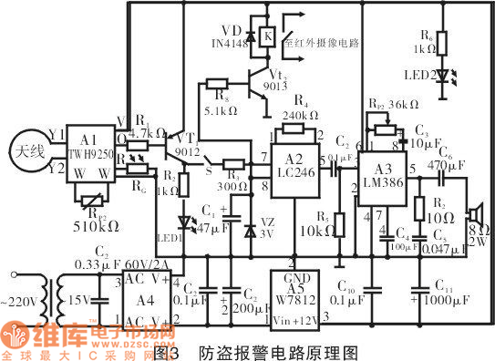 超市防盗报警器原理