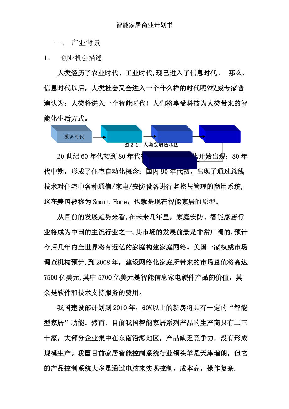 智能家具策劃書