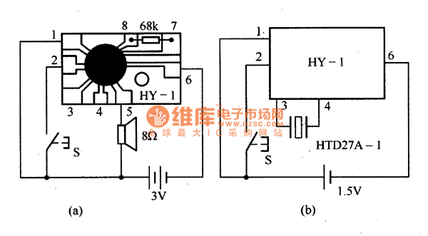 扬声器电路图与元器件