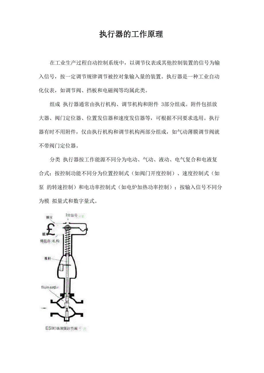 执行器工作原理