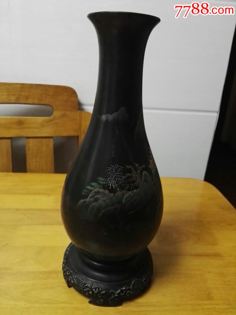 扬州漆器花瓶