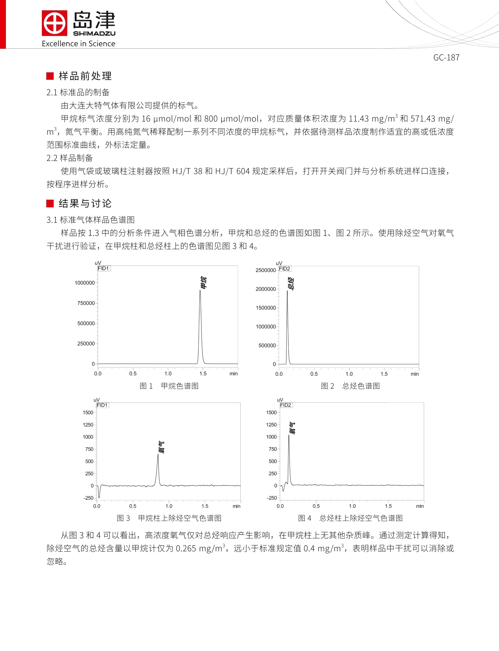 气相色谱测甲醛