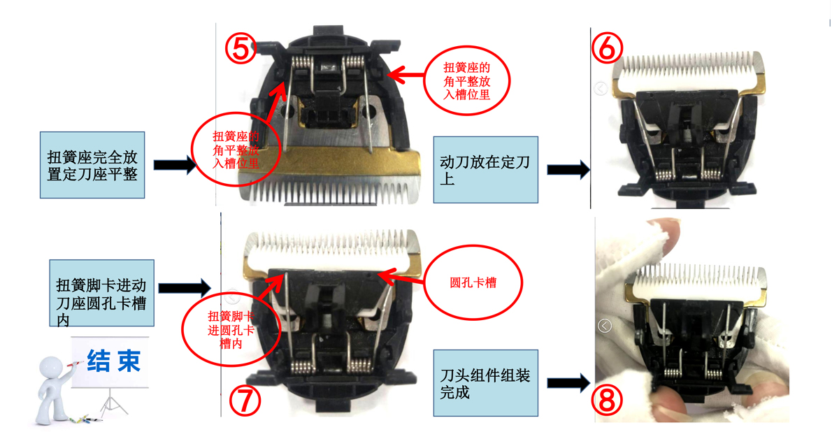 理发器安装方法