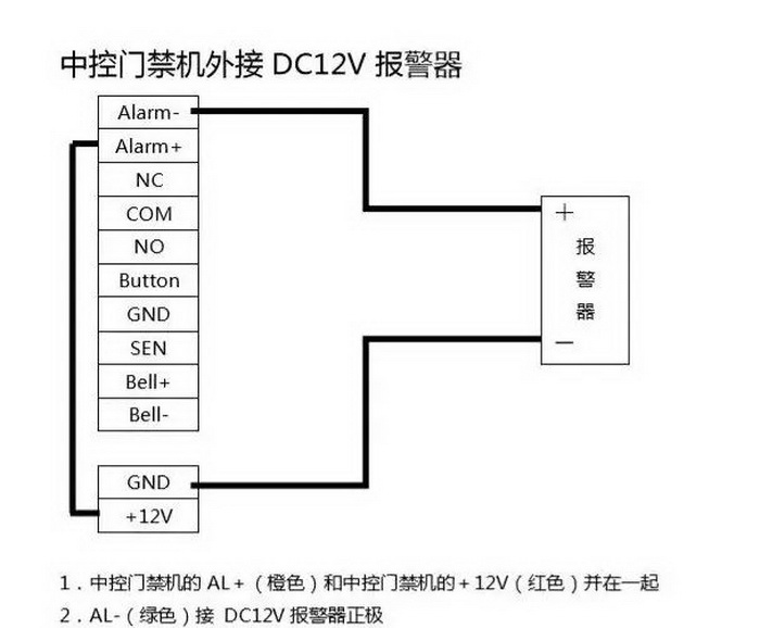 门禁控制器接线原理