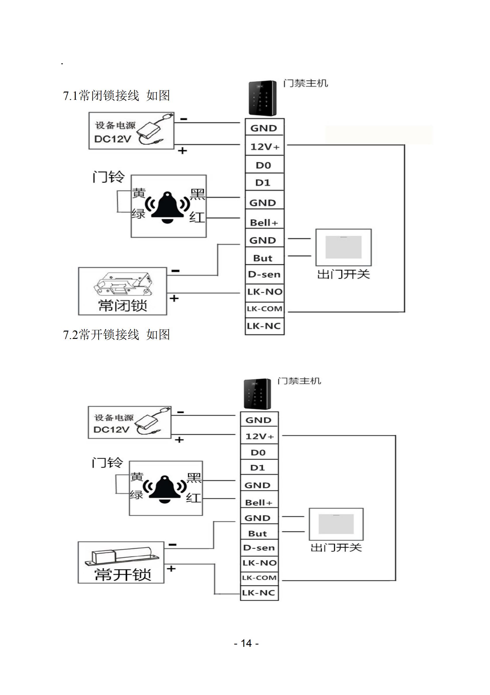 邦臣门禁说明书