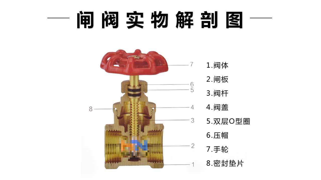 丝扣闸阀结构图