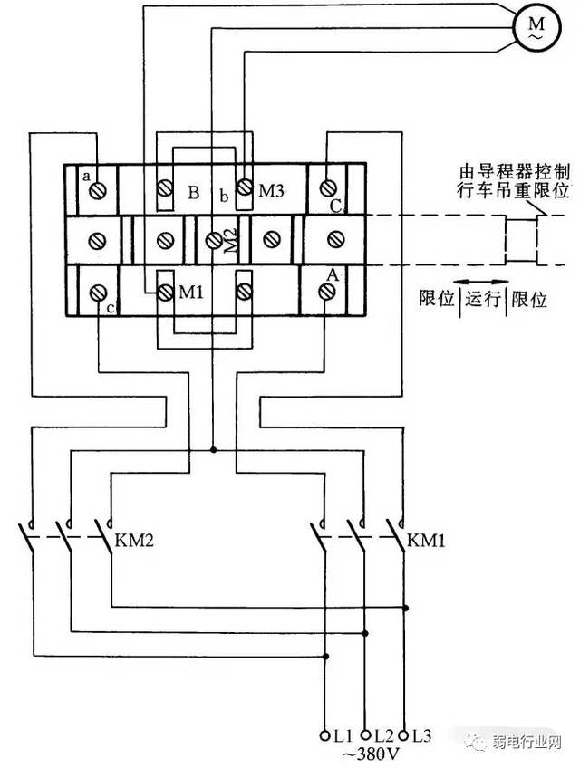 闸门升降限位接线图