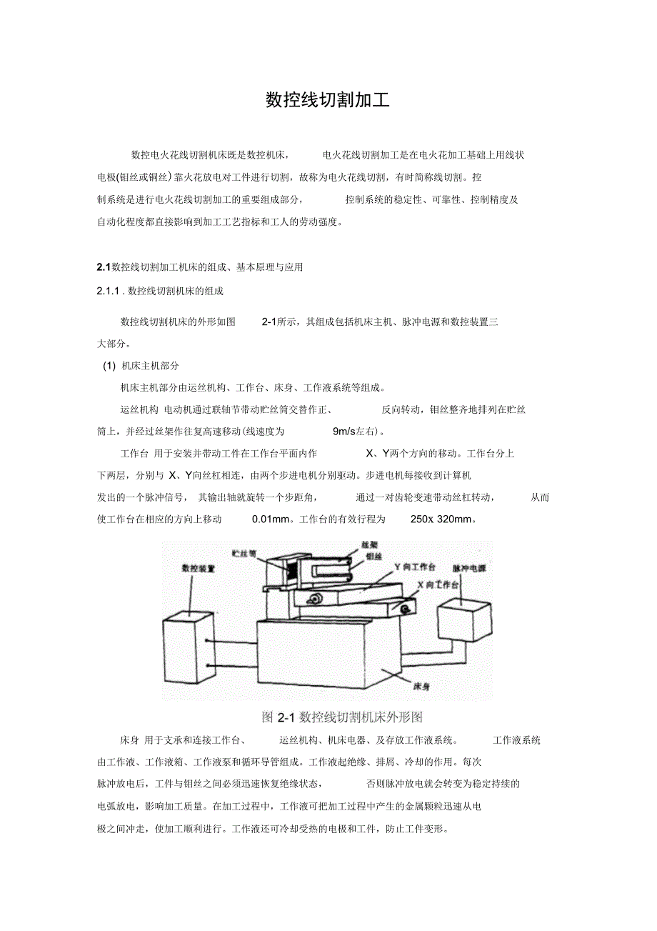 线切割加工工艺