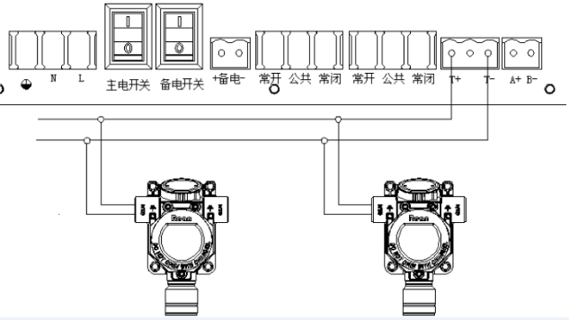 硫化氢气体报警器接线