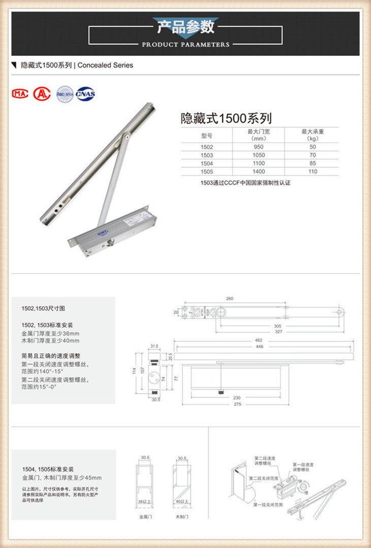 闭门器外壳是什么材质