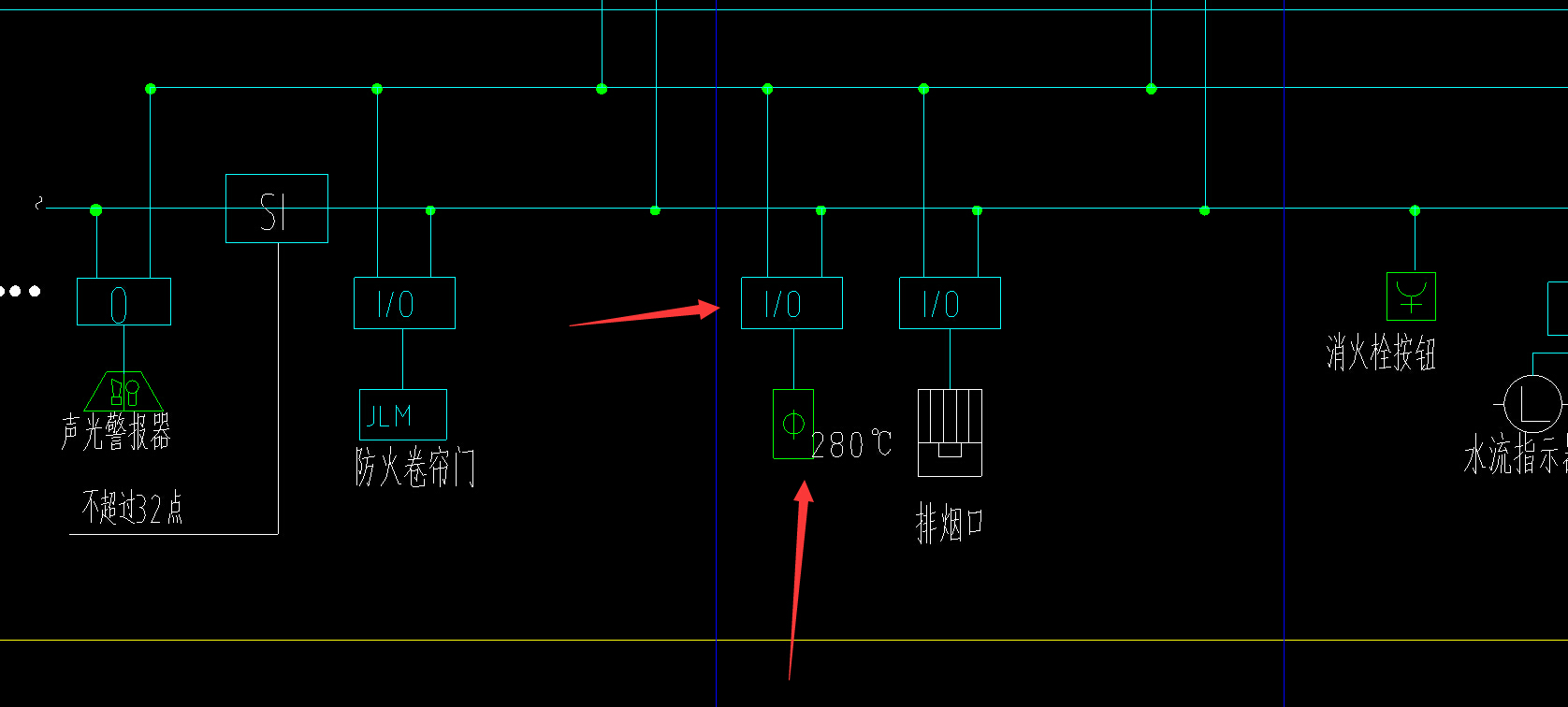 消防风口接线图