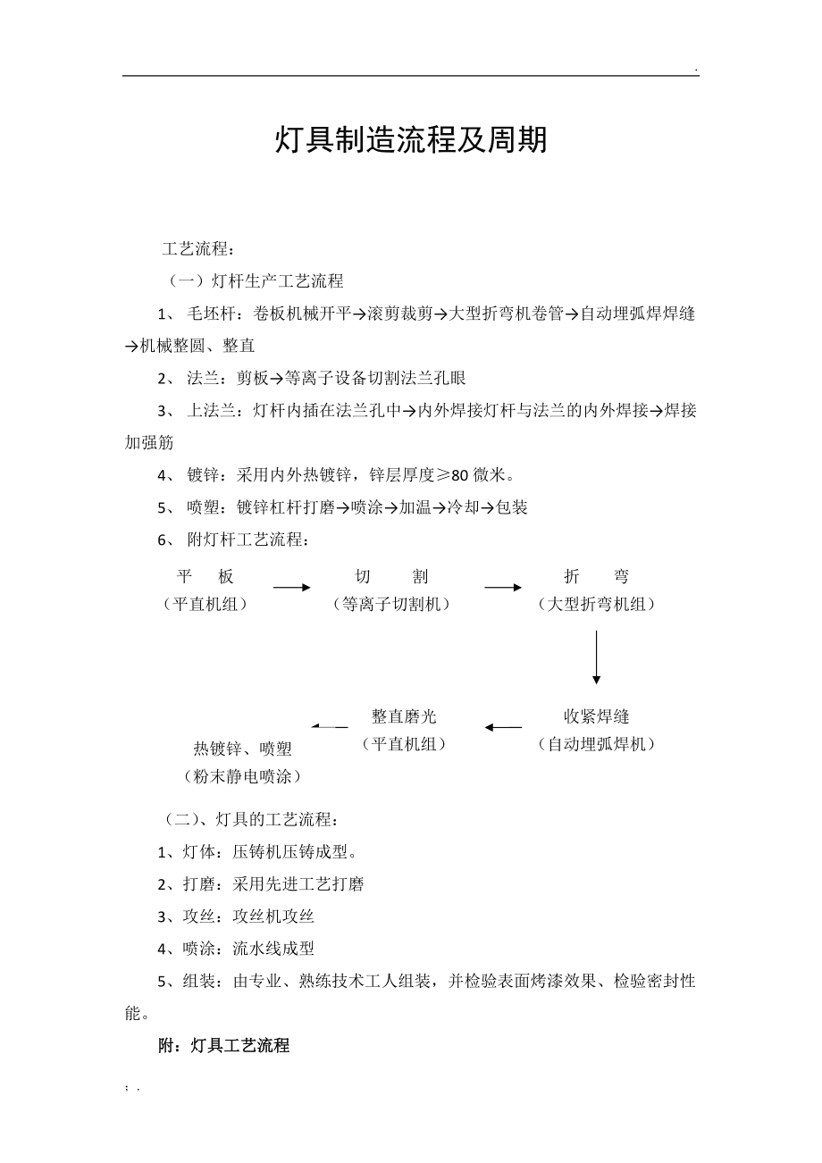 灯具成型工艺