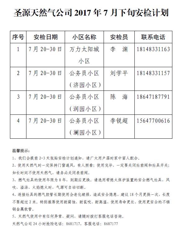 天然气安装招聘信息