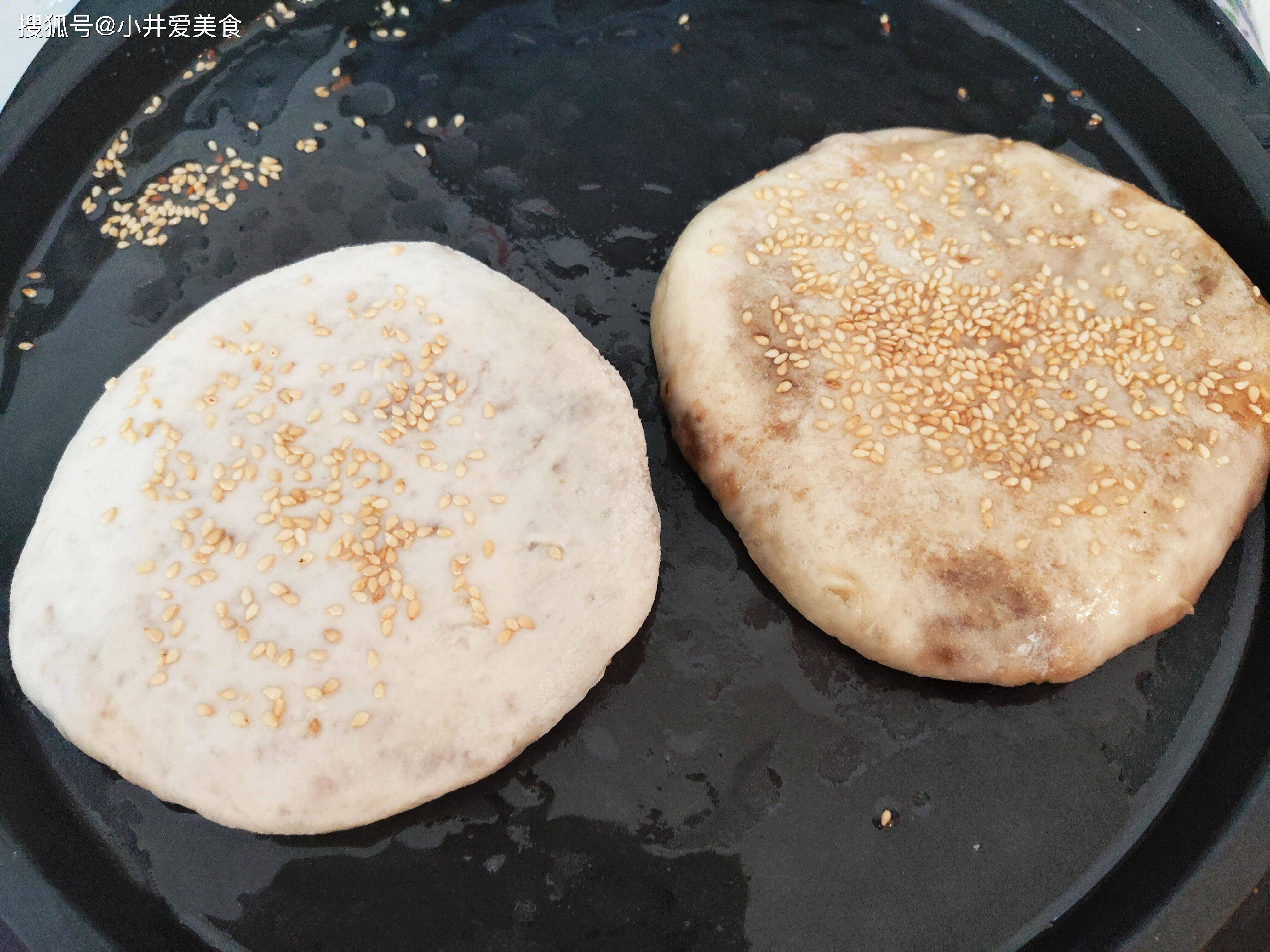 电饼铛麻酱饼怎么做又软又好吃