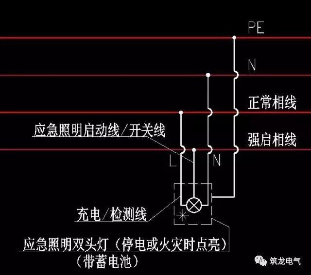 应急灯充电线控制原理