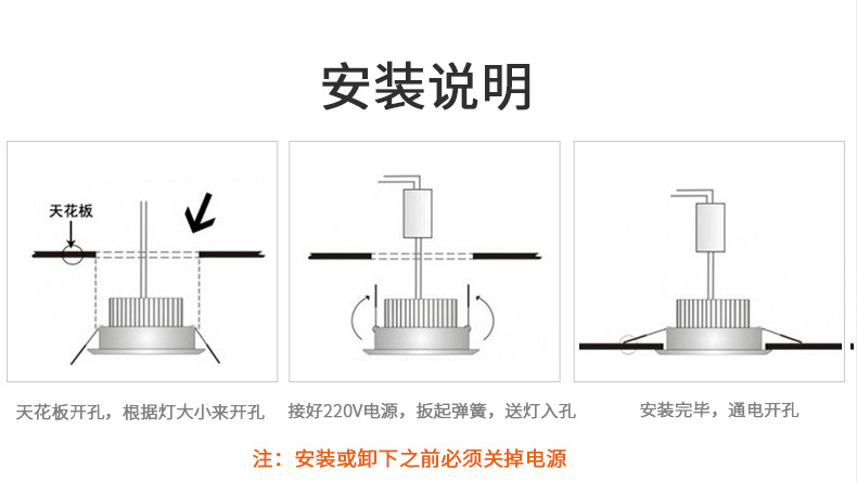 杯灯安装图解