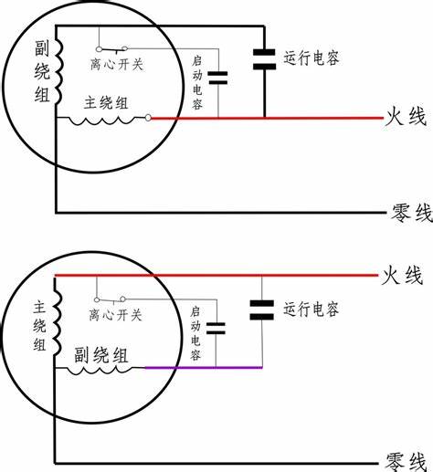 电动工具电容接线图