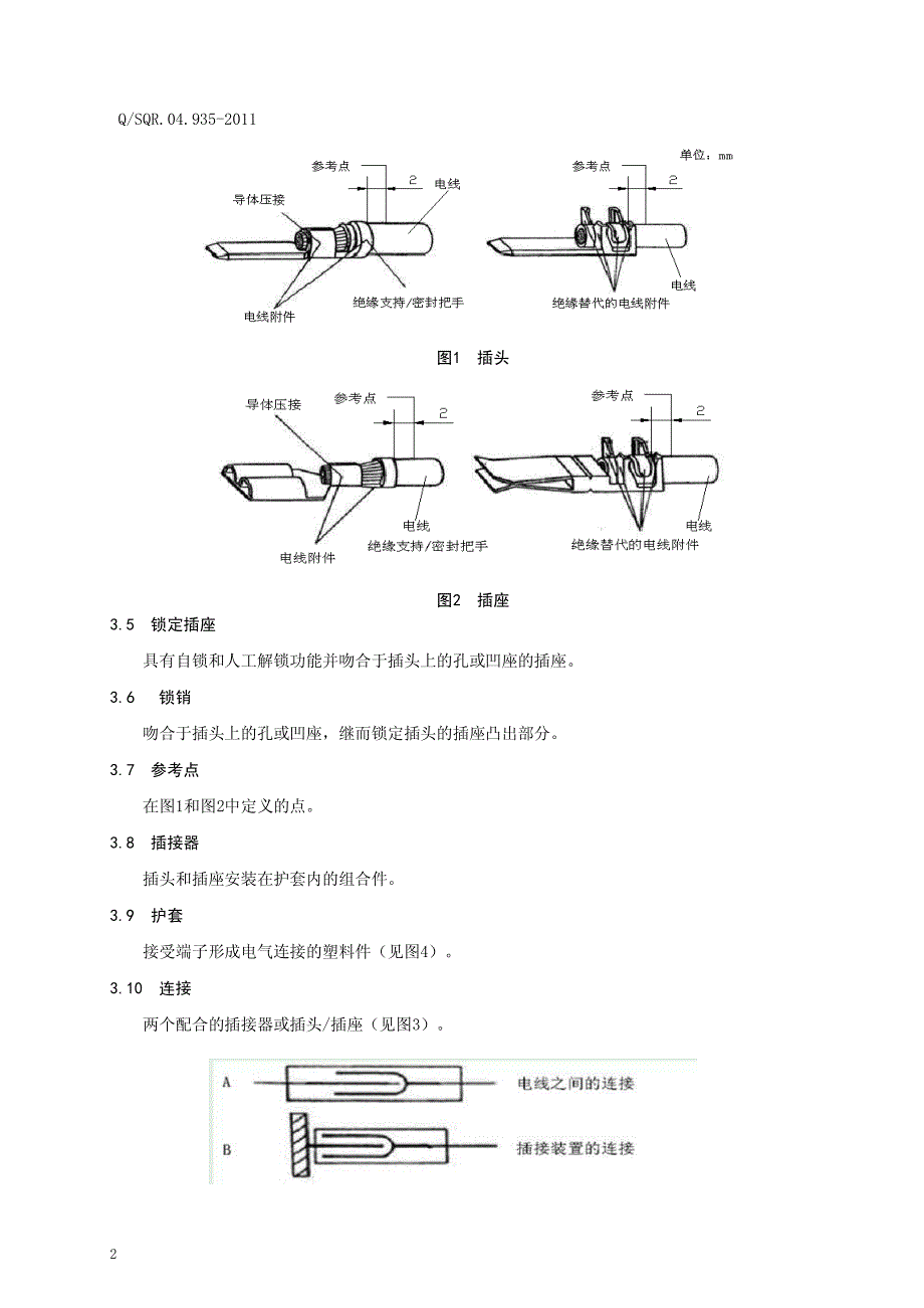 接插件技术标准和要求