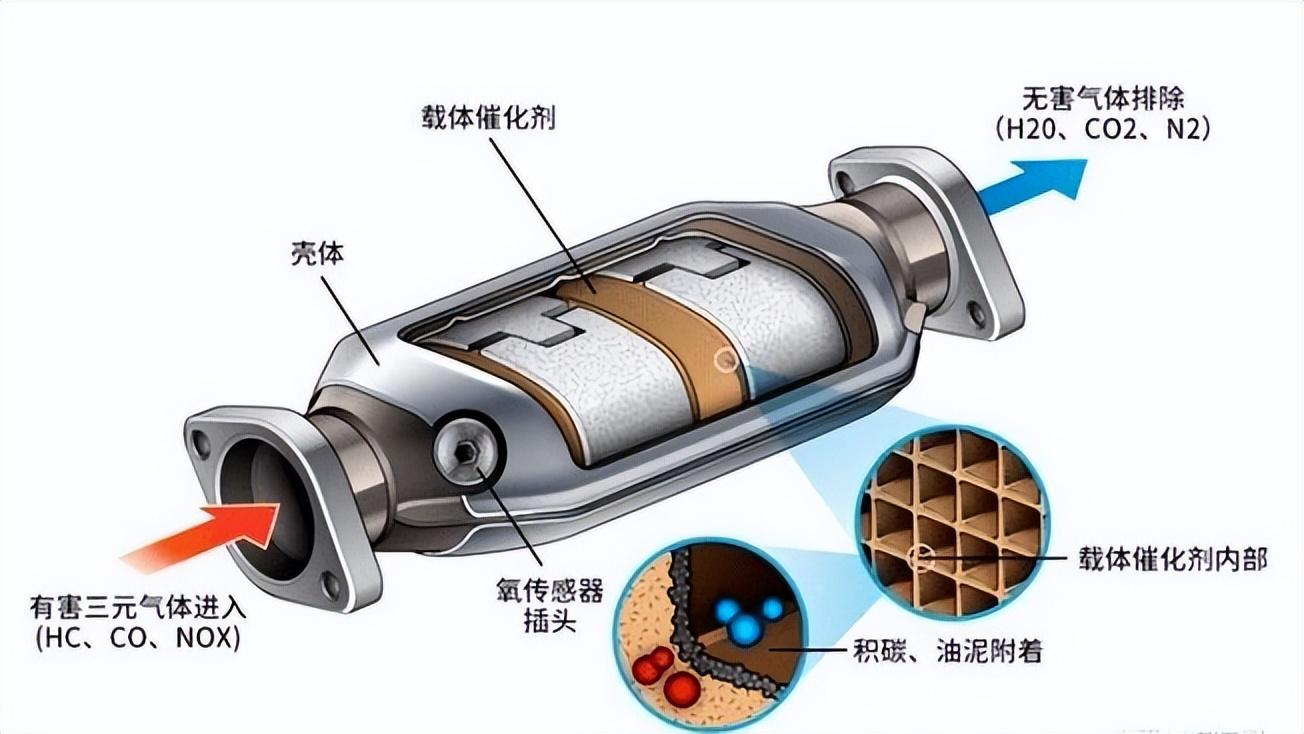 三元催化器转化器的作用