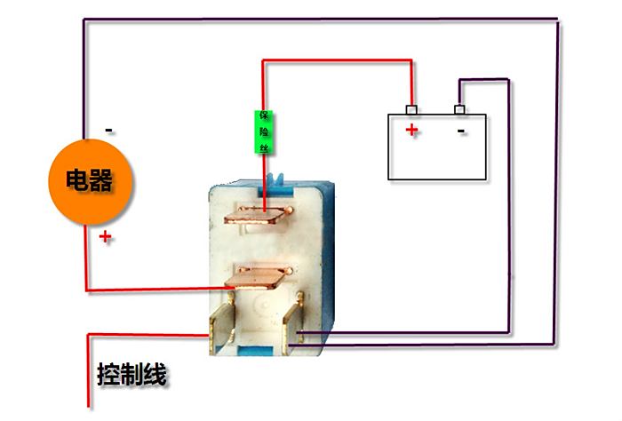 铲车继电器怎么接