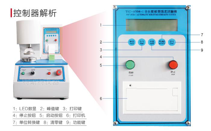 耐破仪到进限怎么调试