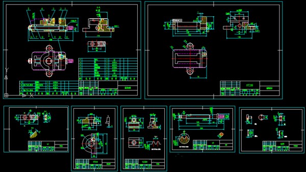 绘制机用虎钳各零件草图