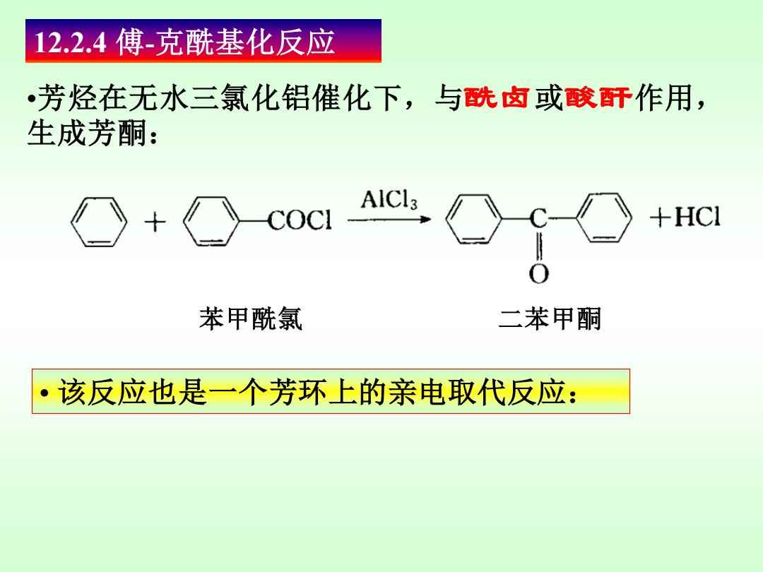 芳烃和酸酐反应