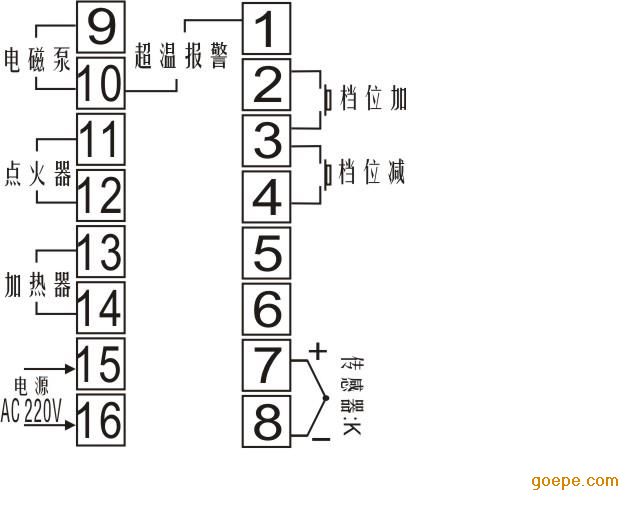 燃气炉温控器接线图及原理