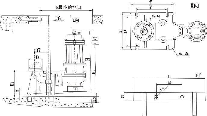 潜污泵移动式安装方法