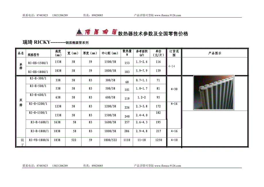 散热器拆除套什么清单