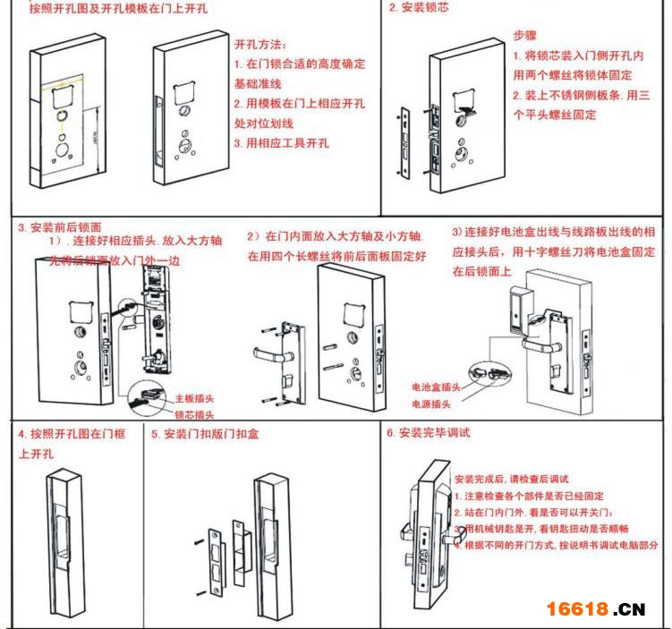 酒店防盗门怎么开图解