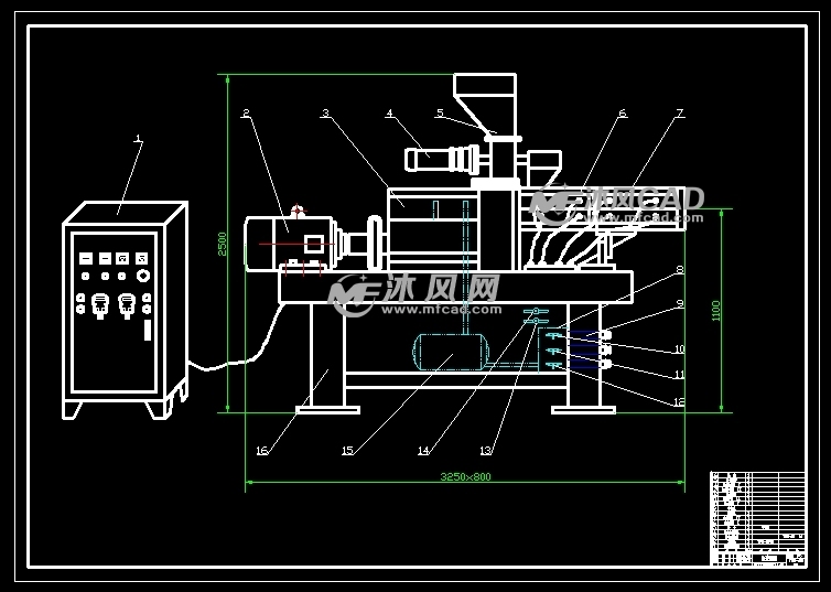 挤出机图纸3dcad