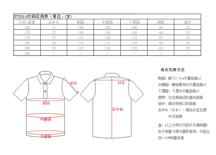 特异服装与滤筒尺寸规格怎么测量