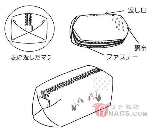 化妆包的做法手工教程