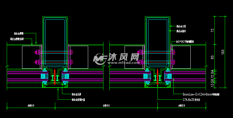 幕墙玻璃加工图