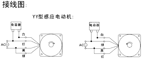 调速电机减速电机接线图