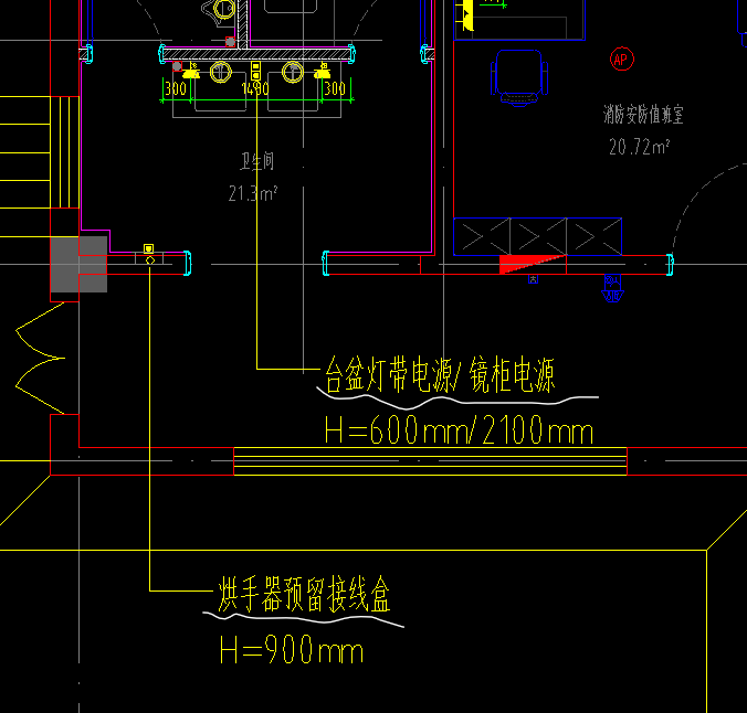 手巾与灯具配电图的区别